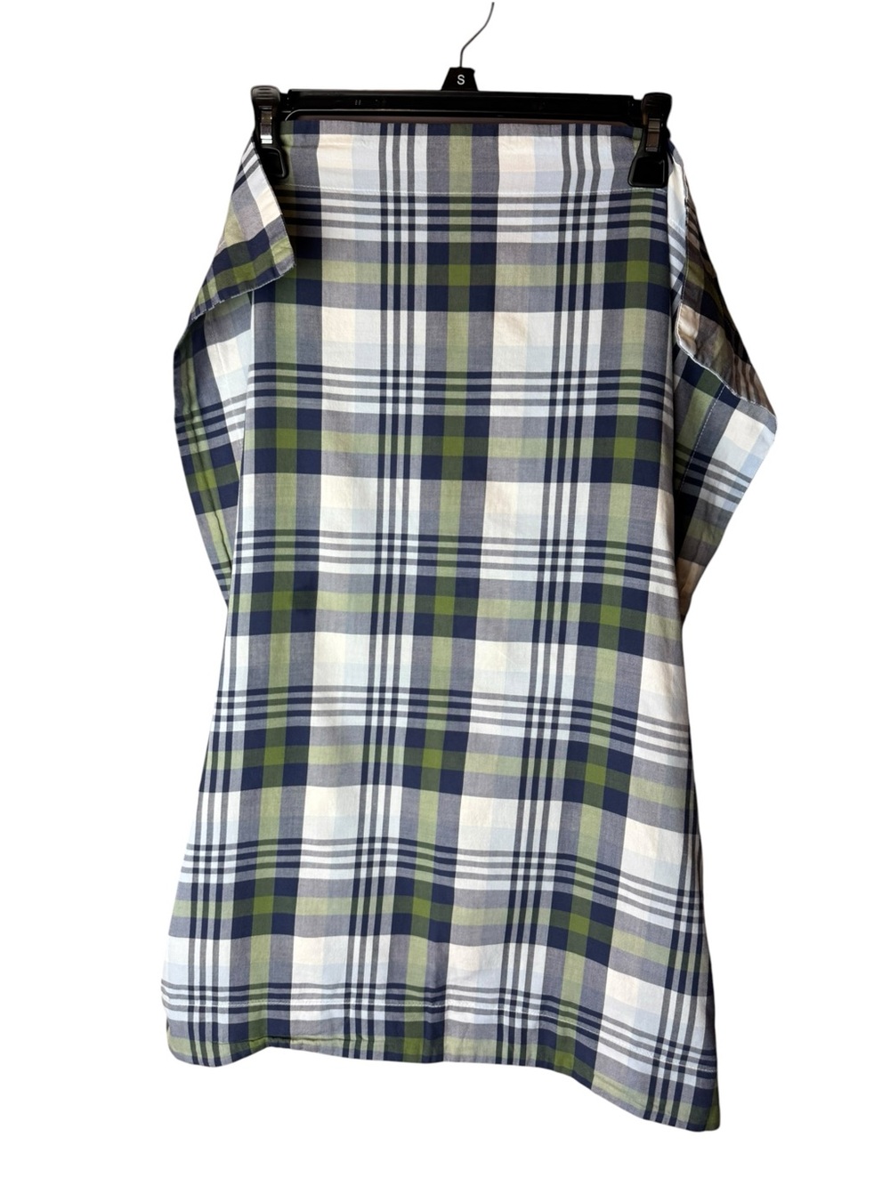 Pottery Barn Kids Standard Kingston Sham Blue Green Plaid
